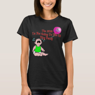 T-shirt T vermelho da letra de 2016 senhoras do partido da