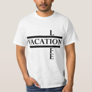 T-shirt T vertical da vida