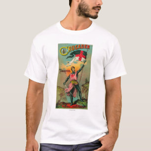 T-shirt Tabaco LabelPetersburg do cruzado, VA