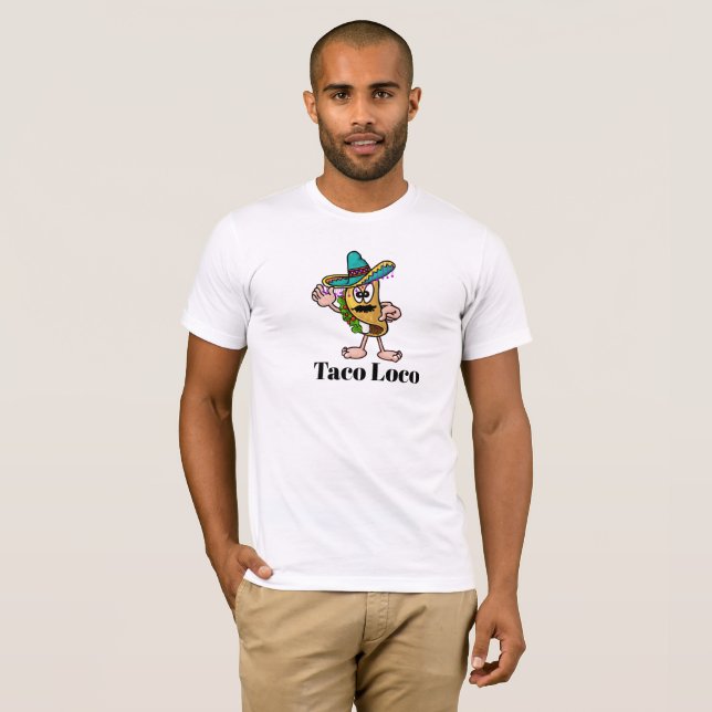 T-shirt Taco Loco (Frente Completa)