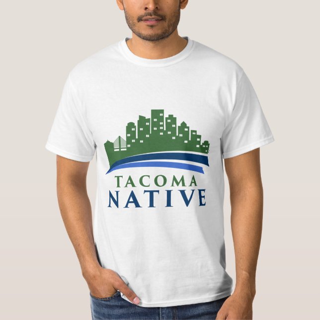 T-Shirt "TACOMA NATIVE GREEN CITY" (Frente)