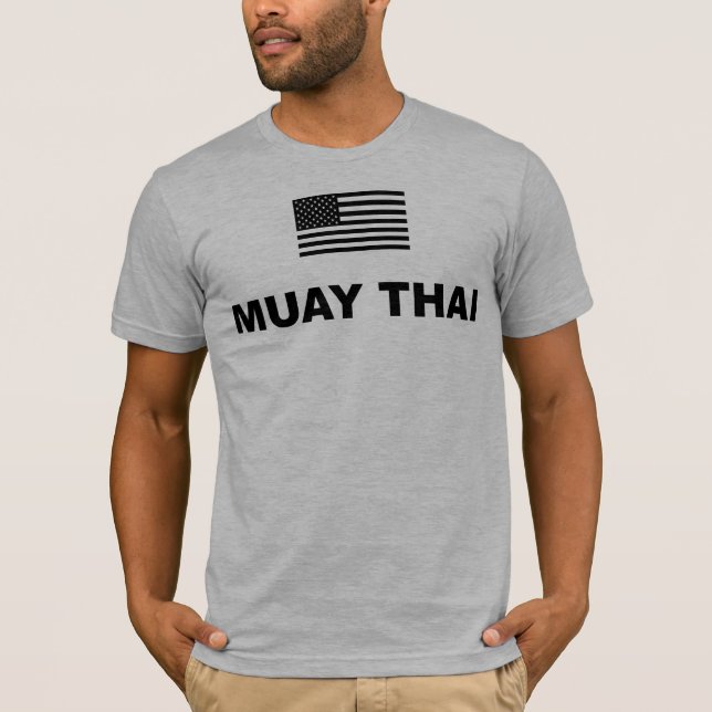 T-shirt tailandês de Muay EUA (Frente)