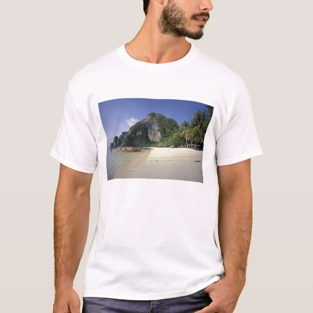 T-shirt Tailândia, Mar de Andamão, Ilha Ko Phi Phi, Praia (Frente)