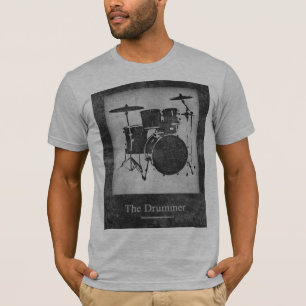 T-shirt Tambores preto e branco legal e na moda