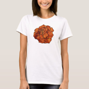 T-shirt Tampa do Rosa de Fogo Laranja