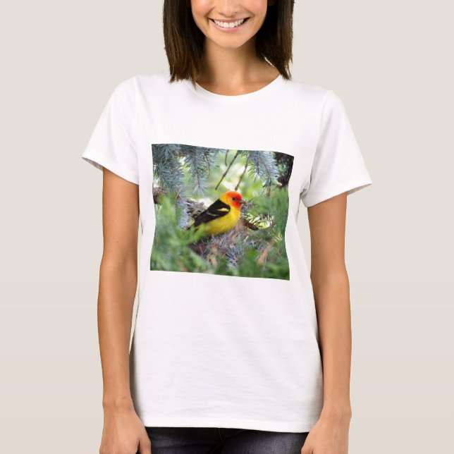 T-shirt Tanager ocidental (Frente)