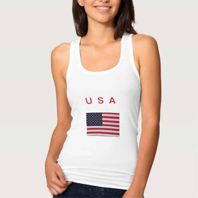 T-SHIRT TANK       TOPUSAFLAG (Frente)