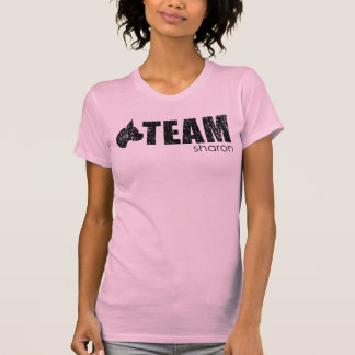 T-shirt Tanque cor-de-rosa de Sharon da equipe