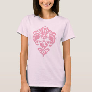 T-shirt tanque cor-de-rosa do damasco