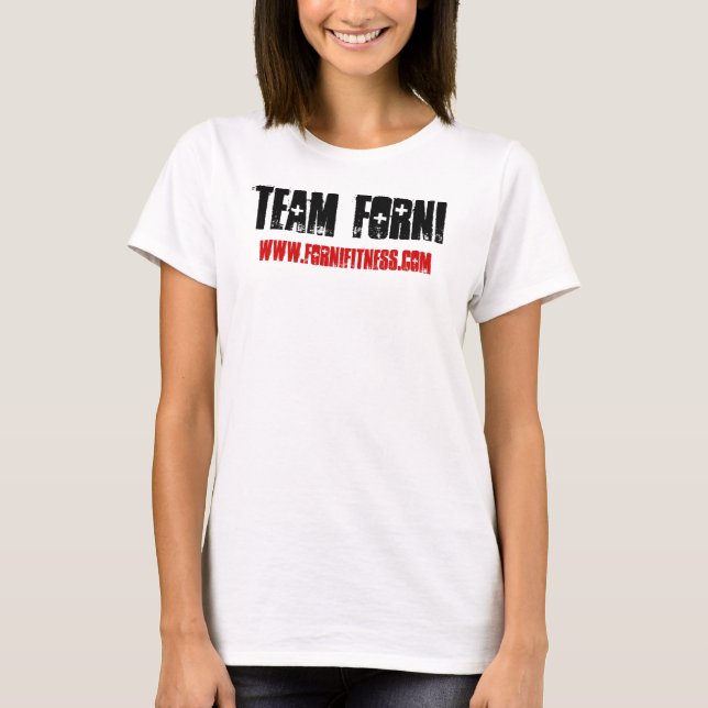 T-shirt Tanque das senhoras de Forni da equipe (Frente)