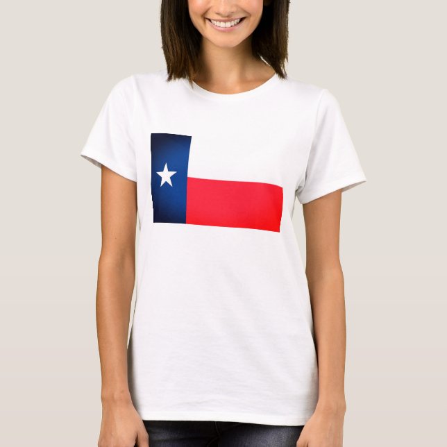 T-shirt Tanque de Mulheres do Texas Flag (Frente)