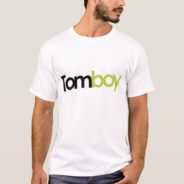 T-shirt Tanque do logotipo do compartimento do Tomboy (Frente)