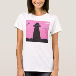 T-shirt Tanque superior com cena de farol