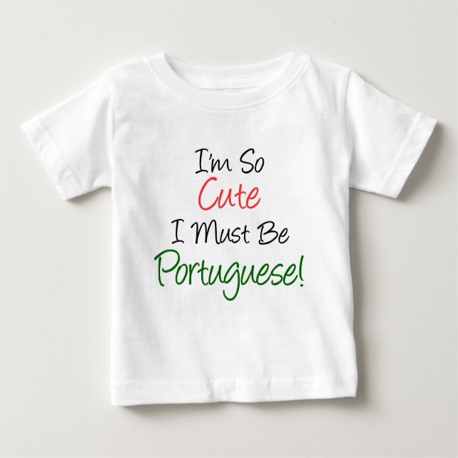 T-shirt Tão Bonito Deve Ser Português (Frente)