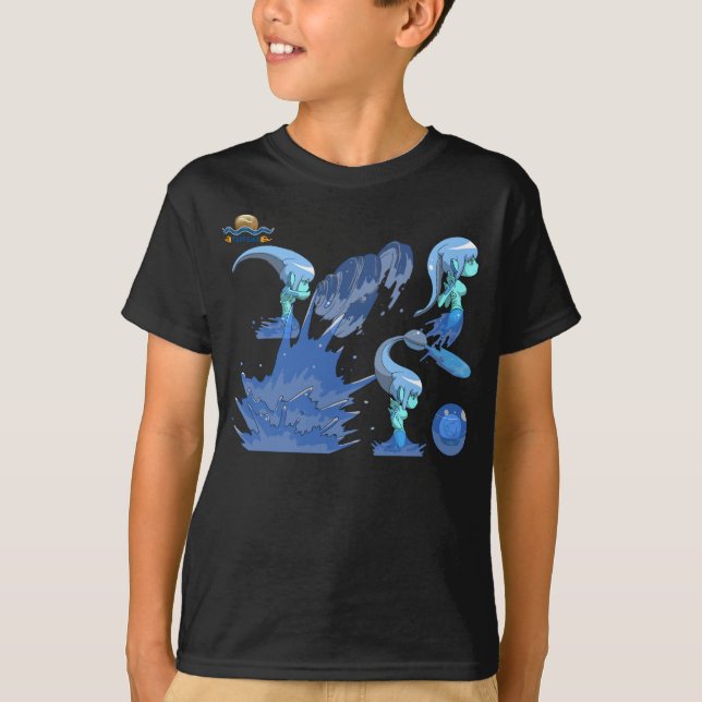 T-shirt TAOFEWA - Ás da água Chibi (Frente)