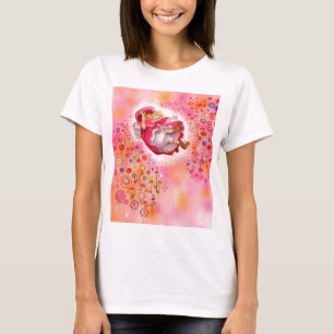 T-shirt Tarde feliz das flores das alegrias simples pouco