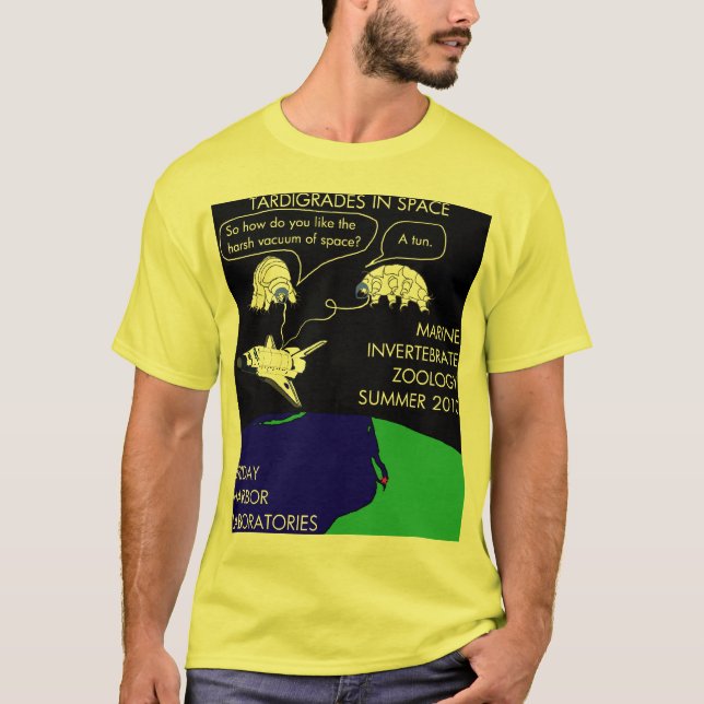 T-shirt Tardigrade para cores não-escuras (Frente)