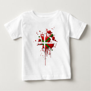 T-shirt tarefa bandeira Basca Euskadi
