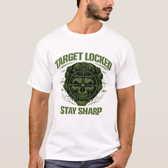 T-shirt Target Locked Tactical Skull (Frente)