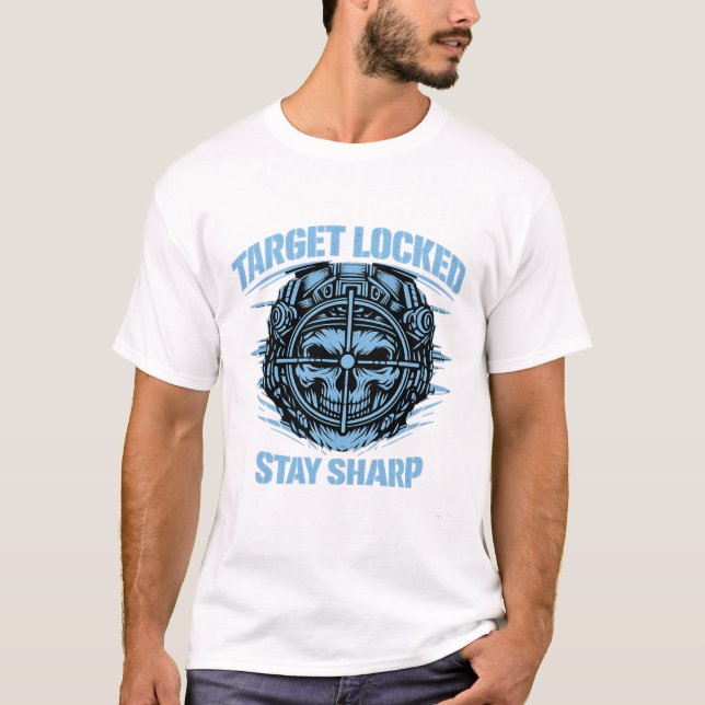 T-shirt Target Locked Tactical Skull (Frente)