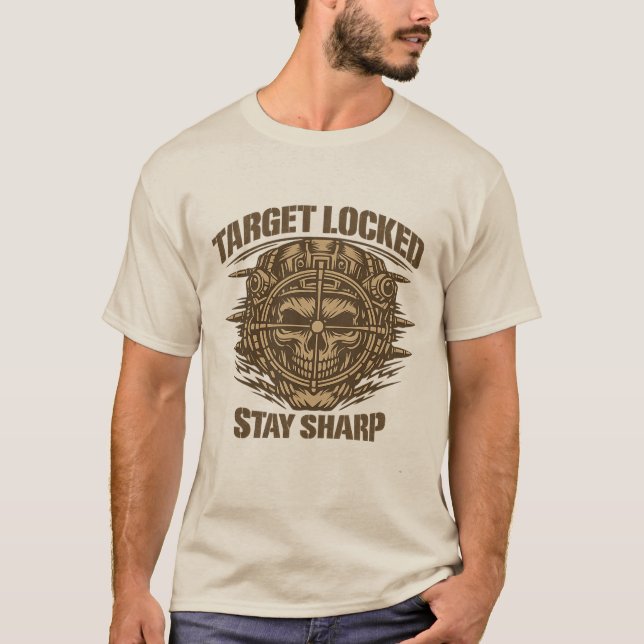 T-shirt Target Locked Tactical Skull (Frente)