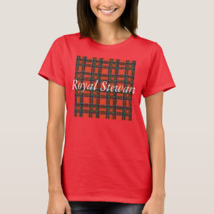 T-shirt Tartan real do Scottish da xadrez do clã de