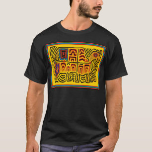 T-shirt Tartaruga Andante da Tribo Cuna Indiana