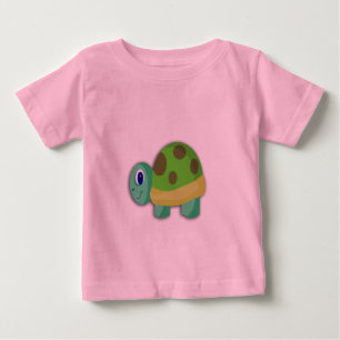 T-shirt Tartaruga de JezzyLala da tartaruga do bebê