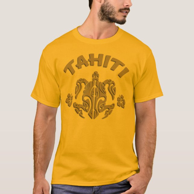 T-shirt tartaruga de tahiti (Frente)