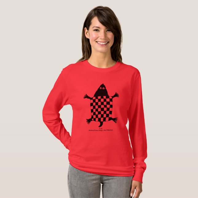 T-shirt Tartaruga Estilizada - Mimbres Pottery Design (Frente Completa)