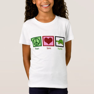 T-shirt Tartarugas de Amor pela Paz