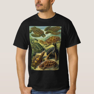 T-shirt Tartarugas Marinhas Terrestre Vintage por Ernst Ha