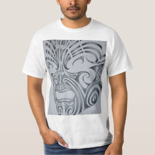 T-shirt Tatuagem da cara de Ta Moko.maori
