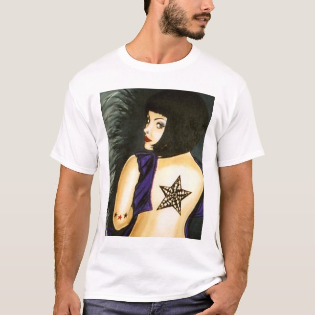 T-shirt Tatuagem da estrela (Frente)