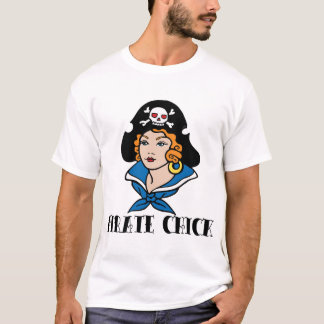 T-shirt Tatuagem do pintinho do pirata