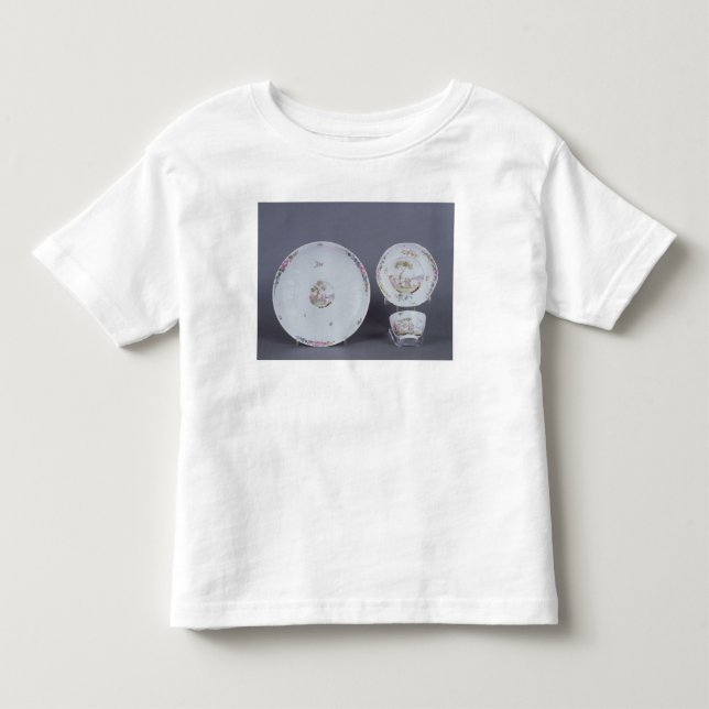 T-shirt Teabowl de Worcester e pires e prato (Frente)