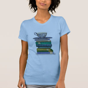 T-shirt Teacup e Livros