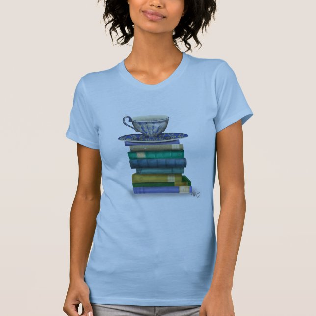 T-shirt Teacup e Livros (Frente)