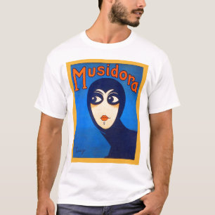 T-shirt Teatro retro Musidora Jeanne Roques das mulheres
