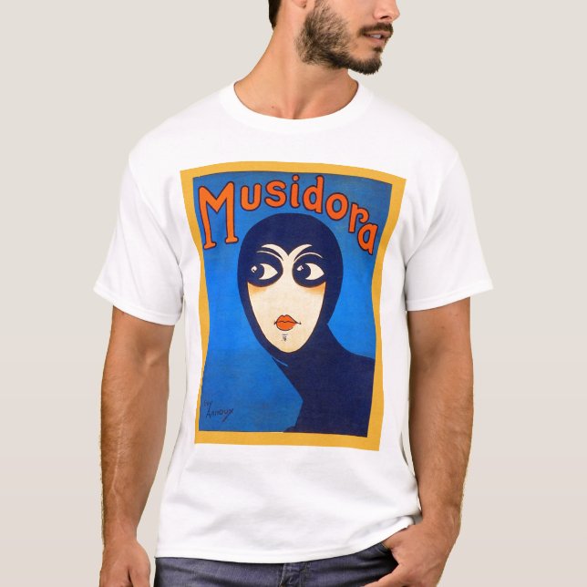 T-shirt Teatro retro Musidora Jeanne Roques das mulheres (Frente)