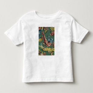 T-shirt Tecido que descreve um pote do chocolate e um bule