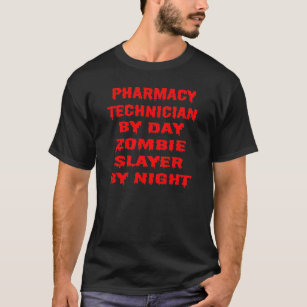 T-shirt Técnico da farmácia pelo assassino do zombi do dia