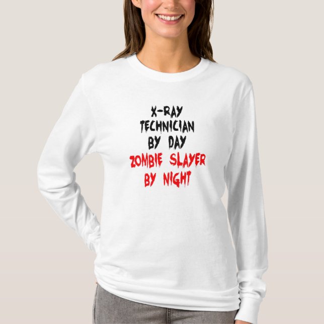 T-shirt Técnico da Zombie Slayer XRay (Frente)
