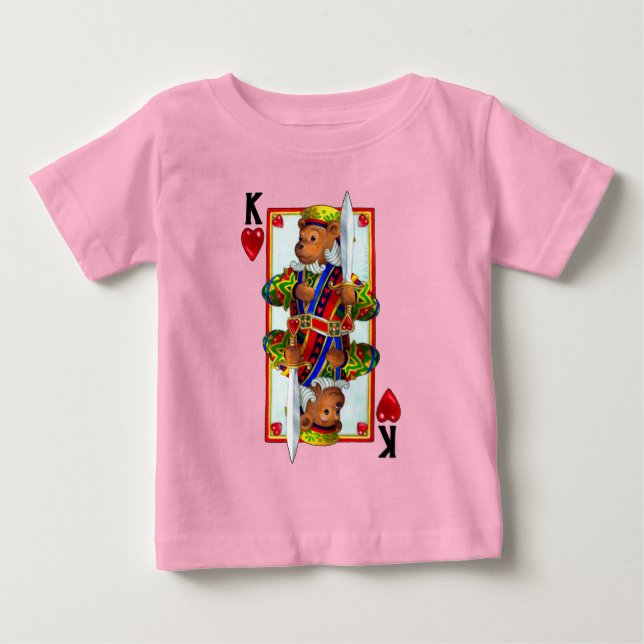 T-shirt Teddy Bear King of Hearts (Frente)