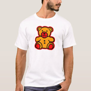 T-shirt Teddy Bear Red Orange The MUSEUM Zazzle Gifts