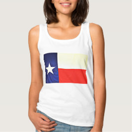 T-shirt Tee Básico de Bandeira do Texas feminino