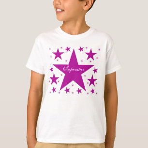 T-shirt Tee da Garota Estrelada, Roxo