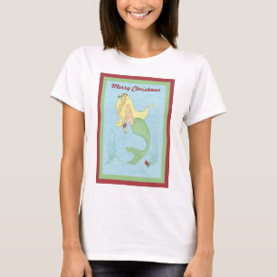 T-shirt Tee da Sereia de Natal