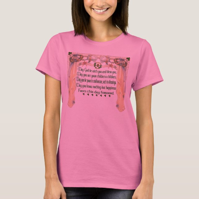T-shirt Tee de Casamento (Bower Bridal) (Frente)