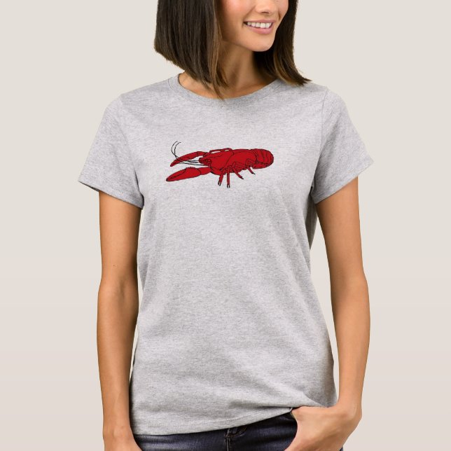 T-shirt Tee de lagosta feminina (Frente)